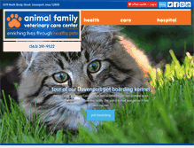 Tablet Screenshot of animalfamilyveterinarycare.com